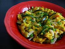 Fot. BernadettaP, Żółte risotto z kurczakiem i cukinią