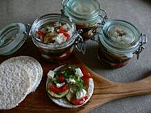 Fot. BernadettaP, Marynowana sałatka z grillowaną cukinią i baklażanem