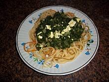 Fot. ayumi88, Spaghetti ze szpinakiem