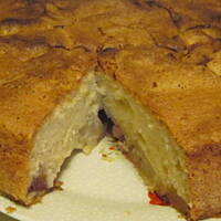 Prosty placek z owocami