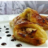 Banany w migdałowych śpiworkach