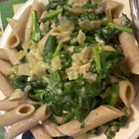 Makaron ze szpinakiem