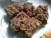 Fot. marina11, Czekoladowe drożdżowe z owocami i kruszonką