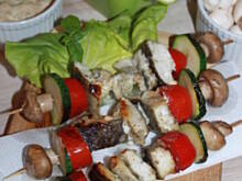 Fot. judik, Szaszłyki rybne z sosem musztardowym