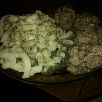 klopsiki wołowe z koperkiem (dieta tzw. wątrobowa)