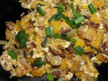 Fot. BernadettaP, Jajecznica z dynią i suszonymi pomidorami