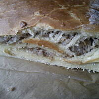 Drożdżówka a la pieróg gryczany