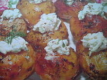 Fot. dziuna, Pieczone ziemniaczki z dipem