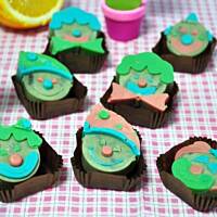 Kolorowe czekoladki z nadzieniem