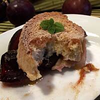 Ciasto na bagietce ze śliwkami