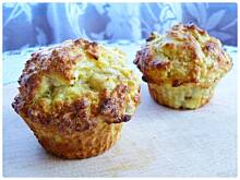 Fot. OstraNaSłodko, Bananowe muffinki z migdałowym wnętrzem