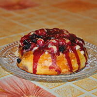 drożdżówki z jagodami