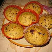 Muffinki miętowe z czekoladą