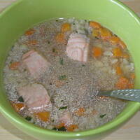 zupa z łososia