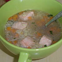 zupa z łososia