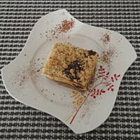 Sernik waniliowy z mandarynkami i kruszonką