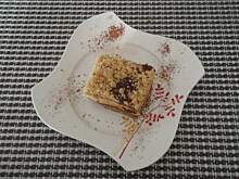 Fot. anekbu, Sernik waniliowy z mandarynkami i kruszonką