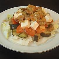 przekąska z kurek i bakłażana