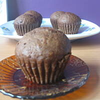 Muffinki czekoladowo - bananowe