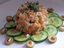 Fot. Jola66, Tatar z łososia ze świeżym ogórkiem