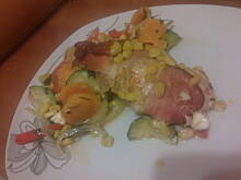 Fot. Hathor90, pieczone roladki na warzywach