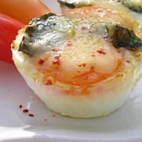 Jajka sadzone w papilotkach