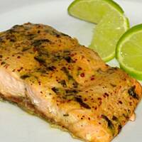 Łosoś miodowo-musztardowy