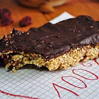 Batoniki owsiane w czekoladzie