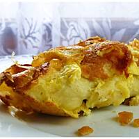 Zapiekane naleśniki pod pomarańczową pierzynką