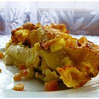 Zapiekane naleśniki pod pomarańczową pierzynką