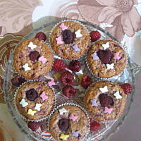 Muffinki malinowo - cynamonowe