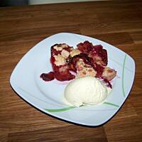 Crumble z sliwek wegierek(Zwetschgen-Zimt-Crumble)