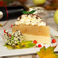 Torcik jabłkowo-śmietanowy