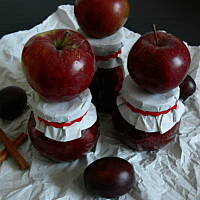 Dżem jabłkowo- śliwkowy z cynamonem