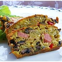 Keks pieczarkowo - paprykowy