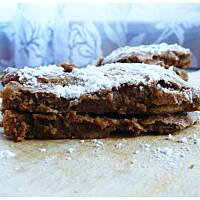 Brownie chlebowe z malinami