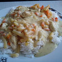 Kurczak w sosie śmietanowo - ziołowym