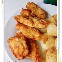 Drobiowe paluszki w czosnkowej chmurce wg Olcii