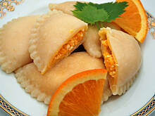 Fot. domaskowa, Pierogi z dynią i białym serem na słodko