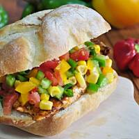 Chicken burgery paprykowe