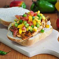 Chicken burgery paprykowe