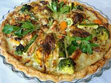 Fot. walczak72, Szafranowa tarta z kwiatami cukinii