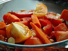 Fot. Gintruś, Czerwona zupa krem z zapiekanych warzyw