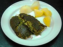 Fot. Gintruś, Pstrąg pod szpinakową pierzynką