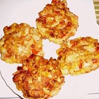 Placki z piersi kurczaka z papryką i cebulą