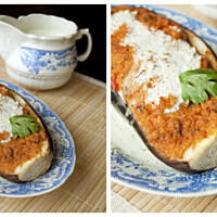 Nadziane bakłażany na wakacjach w Grecji (po sezonie)