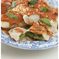 Pierożki szpinakowo-serowe