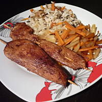 Orientalne niby-szaszłyki z dzikim ryżem!