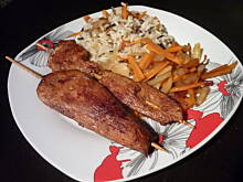 Fot. pralina, Orientalne niby-szaszłyki z dzikim ryżem!