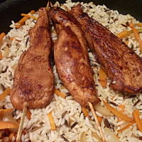 Orientalne niby-szaszłyki z dzikim ryżem!